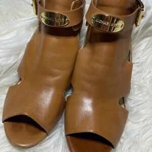 Michael Kors Tan Leather Sandals